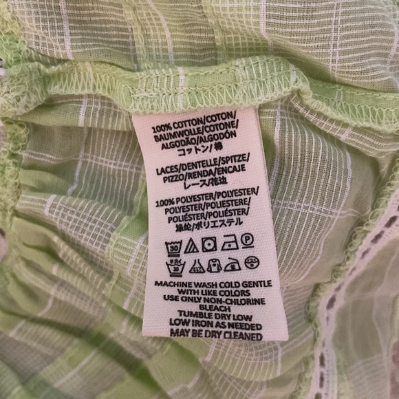 Free people NWT Lime and lace XS boho top - Picture 12 of 13